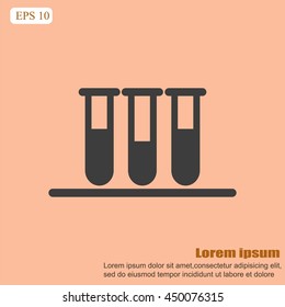 Test tube vector icon
