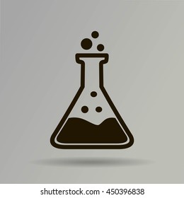 Test tube vector icon