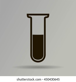 Test tube vector icon