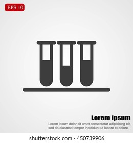 Test tube vector icon
