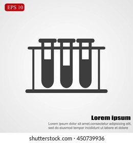 Test tube vector icon
