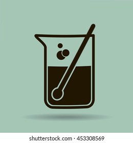 Test tube vector icon