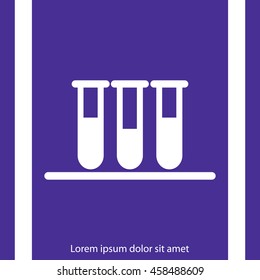 Test tube vector icon