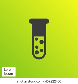 Test tube vector icon
