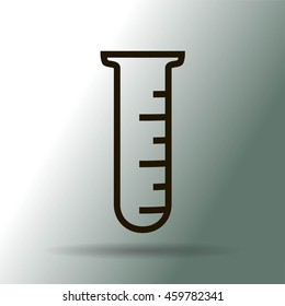 Test tube vector icon