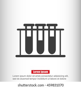 Test tube vector icon
