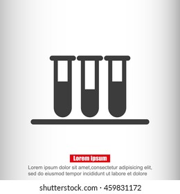 Test tube vector icon
