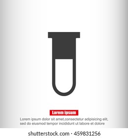 Test tube vector icon
