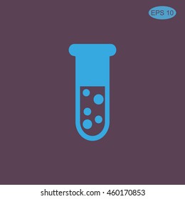 Test tube vector icon
