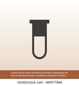 Test tube vector icon