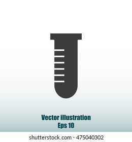 Test tube vector icon