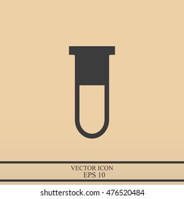 Test tube vector icon