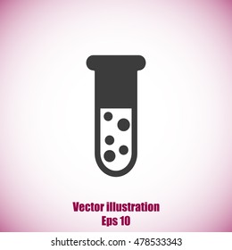 Test tube vector icon