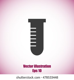 Test tube vector icon