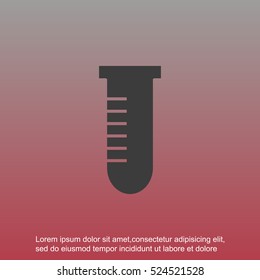 Test tube vector icon