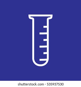Test tube vector icon