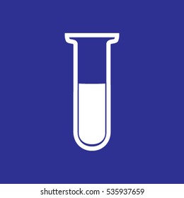 Test tube vector icon