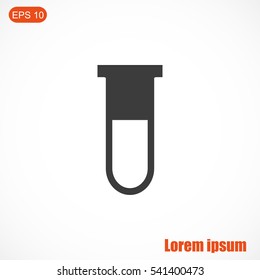 Test tube vector icon
