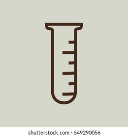 Test tube vector icon