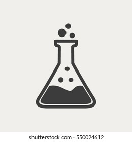 Test tube vector icon - Shutterstock ID 550024612