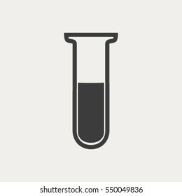 Test tube vector icon