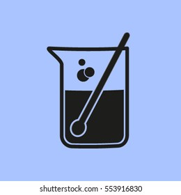 Test tube vector icon