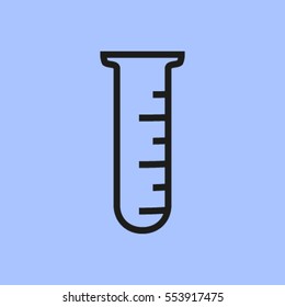 Test tube vector icon