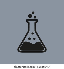 Test tube vector icon