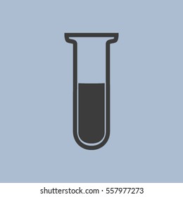 Test tube vector icon