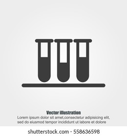 Test tube vector icon