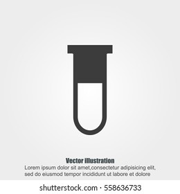 Test tube vector icon