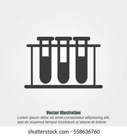 Test tube vector icon - Shutterstock ID 558636760