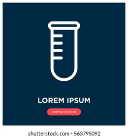 Test tube vector icon