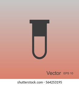 Test tube vector icon