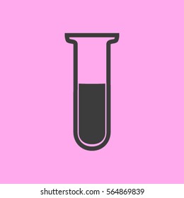 Test tube vector icon