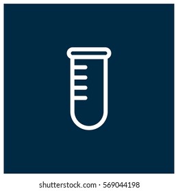 Test tube vector icon