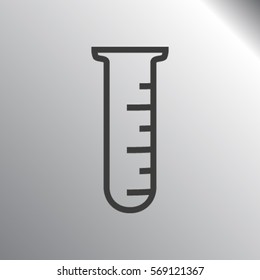 Test tube vector icon