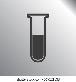Test tube vector icon