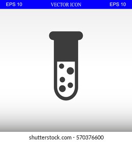 Test tube vector icon