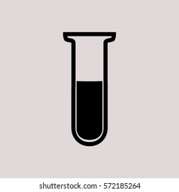 Test tube vector icon