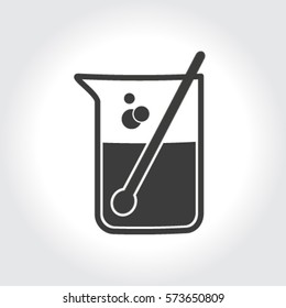 Test tube vector icon