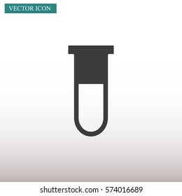 Test tube vector icon