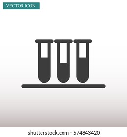Test tube vector icon