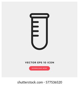 Test tube vector icon