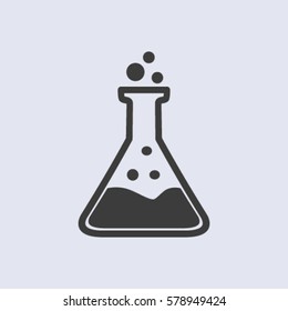 Test tube vector icon