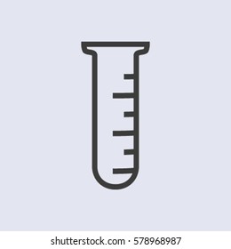 Test tube vector icon