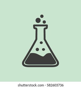 Test tube vector icon