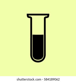 Test tube vector icon