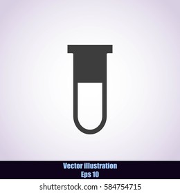 Test tube vector icon