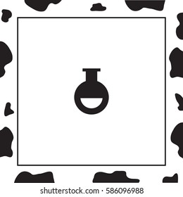Test Tube Vector Icon. 